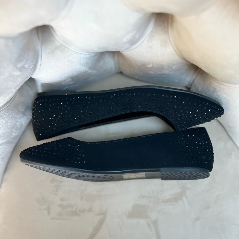 Cityclassified‎ Black Studded Women's Flats Size 7